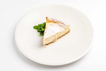 cheesecake with mint
