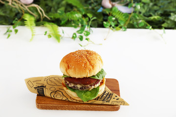 美味しそうなハンバーガー