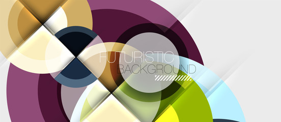 Obraz premium Geometric design abstract background - circles