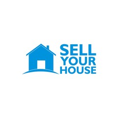 Sell Your House Home icon, sign, logo