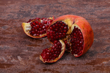 Ripe tasty pomegranate