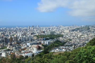 Fototapeta premium 諏訪山公園からの神戸市街地風景
