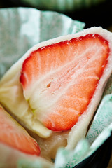 Ichigo daifuku, Japanese strawberry with mochi 