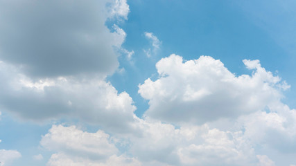 blue sky and white clouds, natural sky background