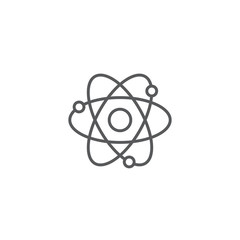 atom vector icon concept, isolated on white background