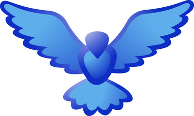 Blue bird icon