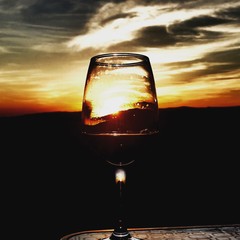 wine sunset