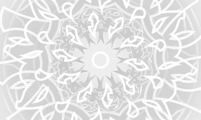 Decorative design element. Patterns with geometric ornament. Circular ornamental symbol. Islam, Arabic and Indian, ottoman motifs. 3D rendering