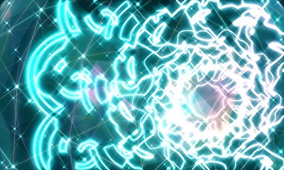 Decorative design element. Patterns with geometric ornament. Circular ornamental symbol. Islam, Arabic and Indian, ottoman motifs. 3D rendering