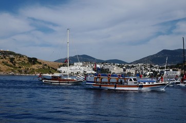 Fototapeta na wymiar Marina de Bodrum (Turquie)
