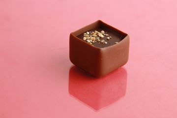 Delicious assorted bonbons cocoa chocolates from Belgium