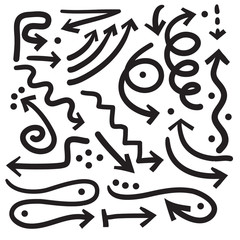 arrows pointers set, arrows for printing, arrows for the site, arrows pointers on the map.