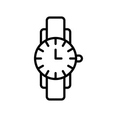 Watch vector illustration, Isolated line style icon
