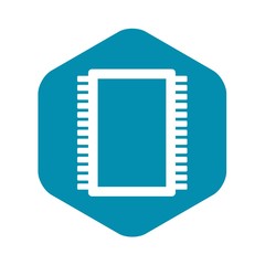 Computer electronic circuit board icon in simple style isolated vector illustration