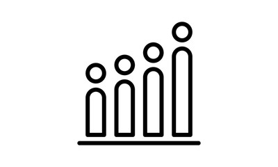 Chart icon for business data and reports