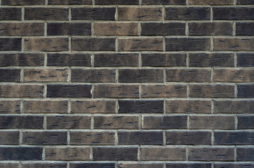 Close-up view of old brickwall. Ancient  brickwall texture for background