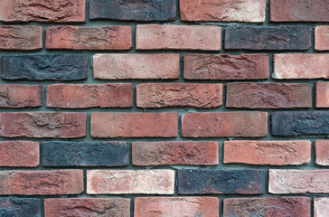 Close-up view of old brickwall. Ancient  brickwall texture for background