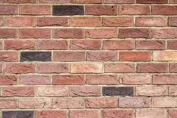 Close-up view of old brickwall. Ancient  brickwall texture for background