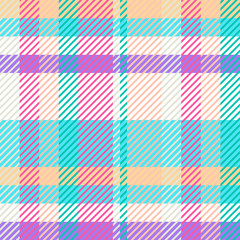 Plaid or tartan vector is background or texture in many color