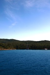 Goélette turque navigant de Bodrum aux criques du golfe de Gokova (Turquie)