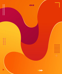 Fototapeta premium colorful fluid background vector graphic element