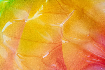 vaporwave style texture background: neon orange funky paint texture.