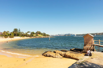 Pristine Camp Cove beach in Watson's Bay near Sydney, Australia.