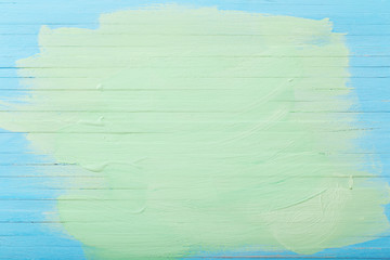 blue and green painted wooden background