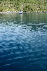 Goélette turque navigant de Bodrum aux criques du golfe de Gokova (Turquie)