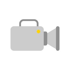 Video camera vector, Social media flat style icon