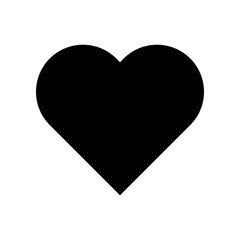 Heart vector, Social media solid style icon