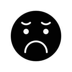 Emoticon vector, Social media solid style icon