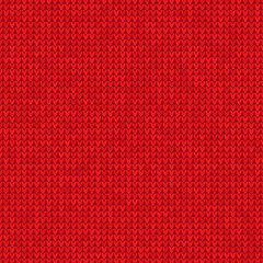 Knitted red background