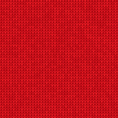 Knitted red background