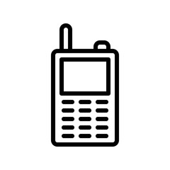 Cell phone vector, Electronic device line icon editable stroke