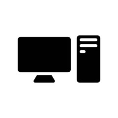 vector, Electronic device solid style icon