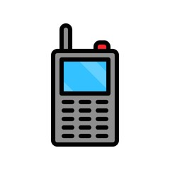 Cell phone vector, Electronic device filled icon editable stroke