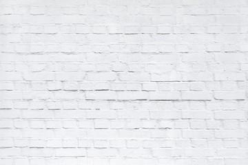 A white brick wall as texture, background