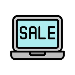 Sale vector, Digital marketing filled icon editable stroke
