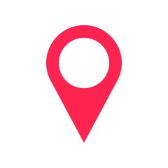 Pin vector, Digital marketing flat style icon