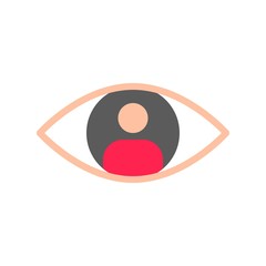 User target vector, Digital marketing flat style icon