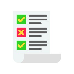 Checklist vector, Digital marketing flat style icon