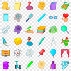 Certificate icons set. Cartoon style of 36 certificate vector icons for web for any design