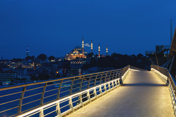 Beautiful Suleymaniye mosque in last days of Ramadan