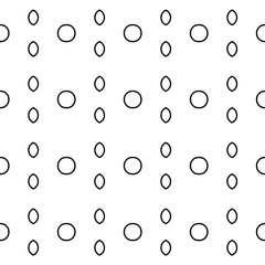 Minimalist design for printing on fabric, textiles. Geometric motif. One color - white on black. Seamless pattern. Vector illustration