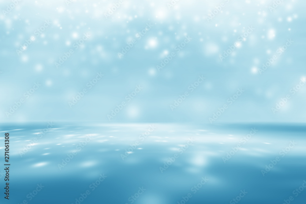 Wall mural blue empty room studio gradient used for background and display your product