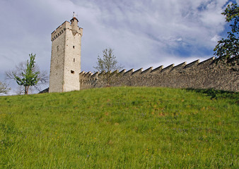 part of Musegg Wall in city Luzern