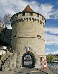 One of the nine towers of the Musegg Wall