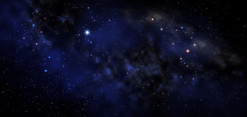 Fototapeta na wymiar abstract space background with nebula and stars. Starry night sky