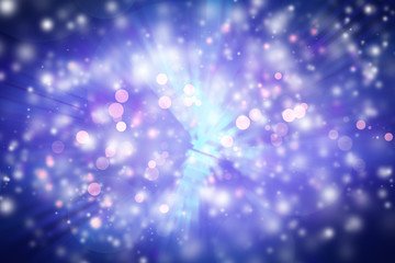 white bokeh blur background / Circle light on purple background / abstract light background
